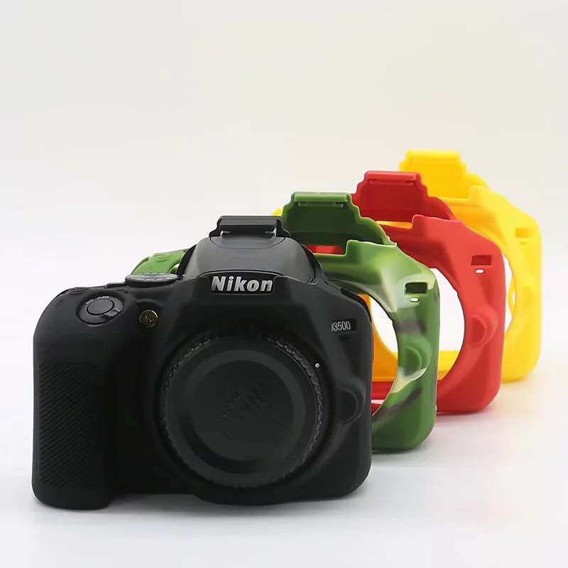 Camera Protective Body Cover Silicone Case For Nikon D3500 DSLR Rubber Camera Bag