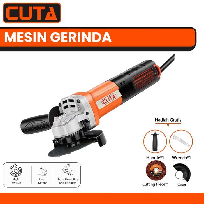 CUTA Mesin Gerinda Tangan Listirk Gurinda Tangan Angle Grinder 4" 4 Inchi 700W Hand Grinding Machine