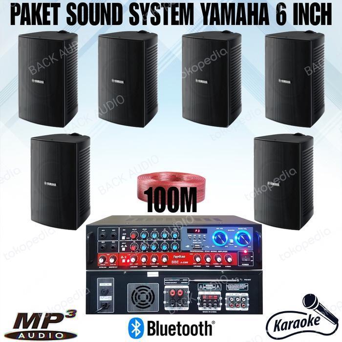paket sound speaker yamaha 6inch sound system cafe dan klinik full set