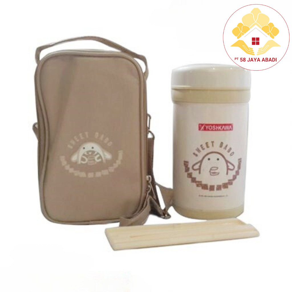 [COD] Kotak Makan / Lunch Box Set Ukuran 1 Liter Yoshikawa DO-100