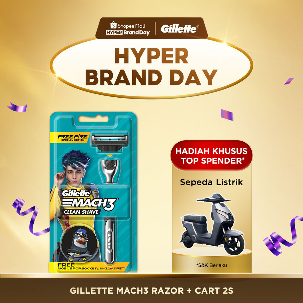 Gillette Pencukur Mach 3 Classic Razor Pisau Cukur