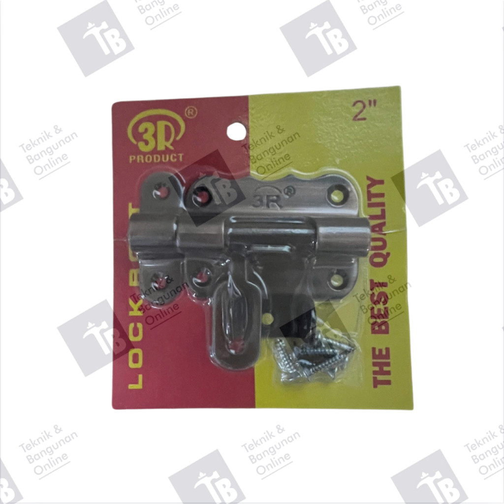 3R Grendel Overval 2 Inch 2" AC / Grendel Pintu Tebal 2inch