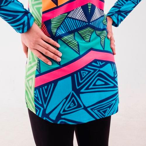 Jersey Sepeda Jersey Gowes Wanita Slimfit Ethnique - LENGAN PANJANG, S