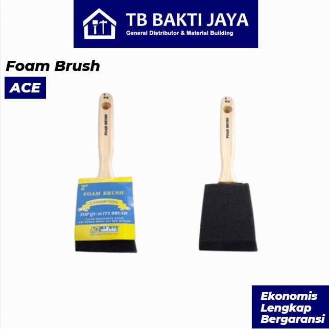 Kuas Busa / Foam Brush Sponge / Kuas Cat Busa ACE
