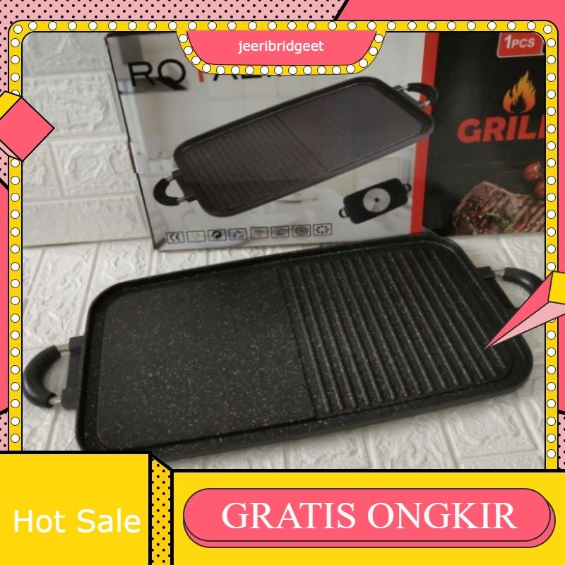 multi grill pan panggangan bbq serbaguna / panggangan ayam sate sosis roti