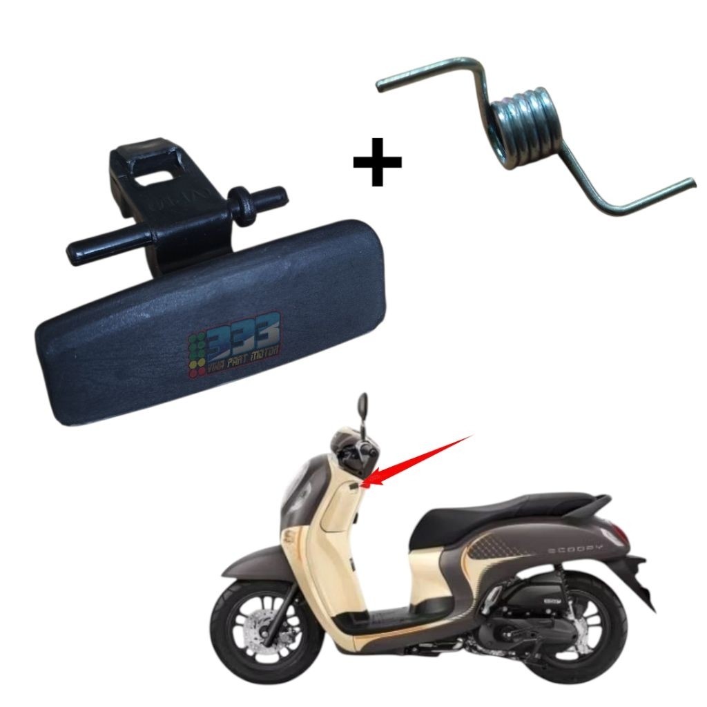 Knob Pocket LTD Tombol Tutup Laci Honda Scoopy New Prestige K2F 2021 - 2024