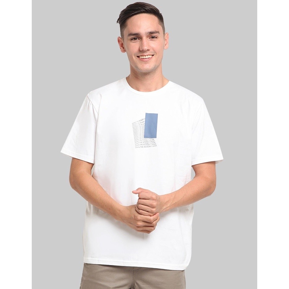 Larusso Kaos Oblong Detail Print 106981369