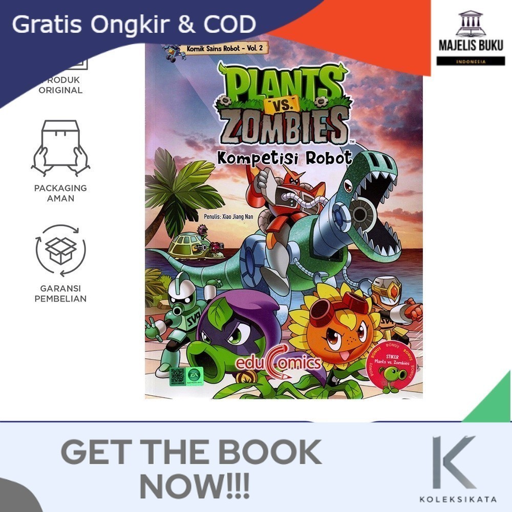 Educomics Plants vs Zombies Komik Sains Robot: Kompetisi Robot (2)