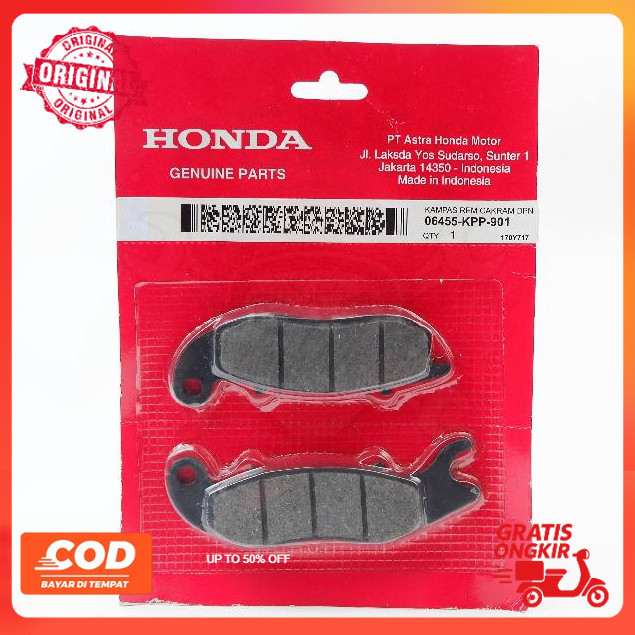 kampas rem - kampas rem depan supra x 125  KPP ori rider motor part