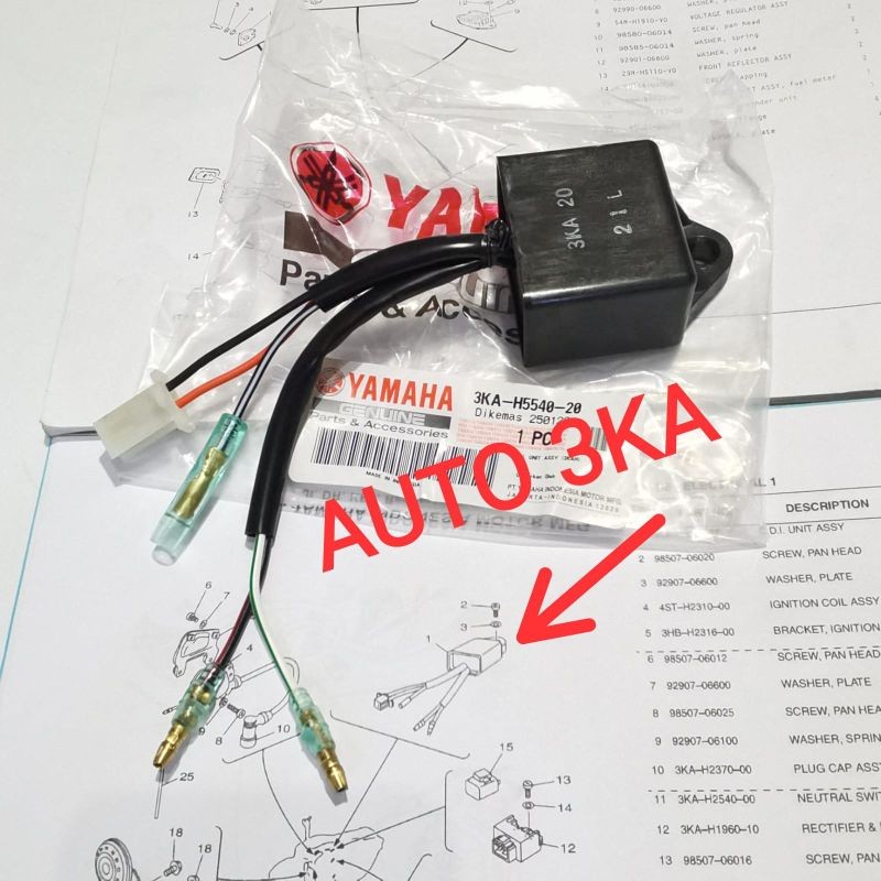 CDI RXKING RX KING NEW 2002 2003 2004 2005 2006 2007 2008 ORI ORIGINAL 3KA-H5540-20 3KA-H5540-10