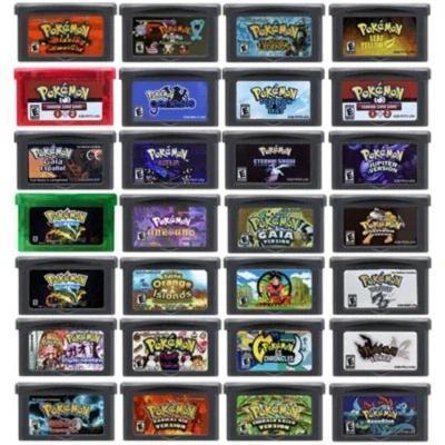 Pokemon Series GBA Game Cartridge 32 Bit Video Game Console Card FireRed Rocket Unbound Racal Red Ga
