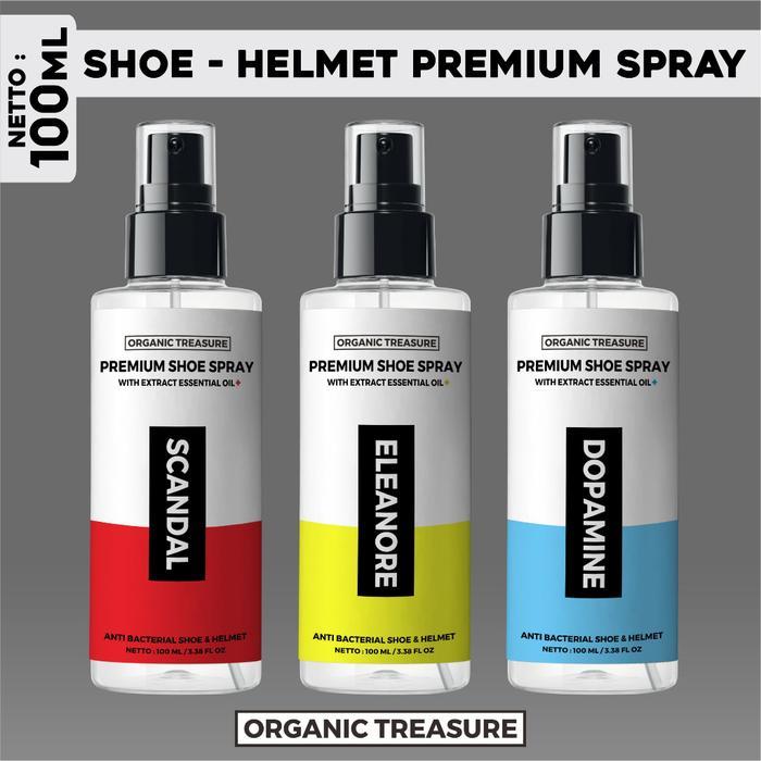 SPRAY FOR SHOE, HELMET AND JACKET PREMIUM - BY: ORGANIC TREASURE