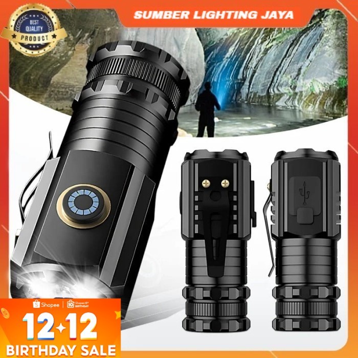 SENTER SWAT POLICE MINI TERBAIK / SENTER LED RECHARGEABLE