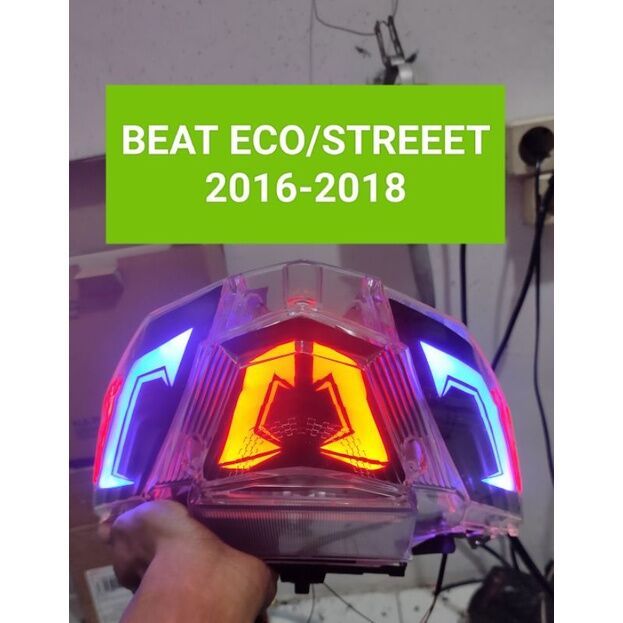 stoplamp lampu stop belakang Honda beat esp, ECO, street, pop 2016-2018 model custom alis lazy runni
