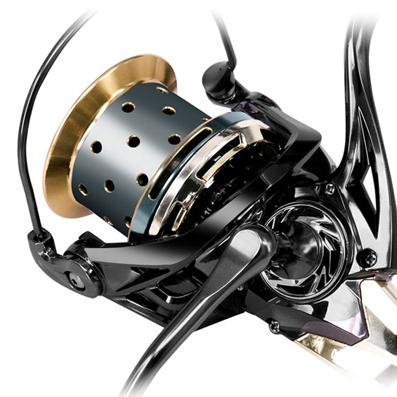 DEUKIO Fishing Reel Spool GX10000 All Metal Spool Max Drag Prower High Speed 11+1BB Spinning Reel Ca