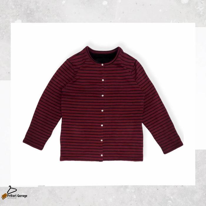 Cardigan Blazer Fleece Wool Sherpa Jacket Kansai Fashion Red Black