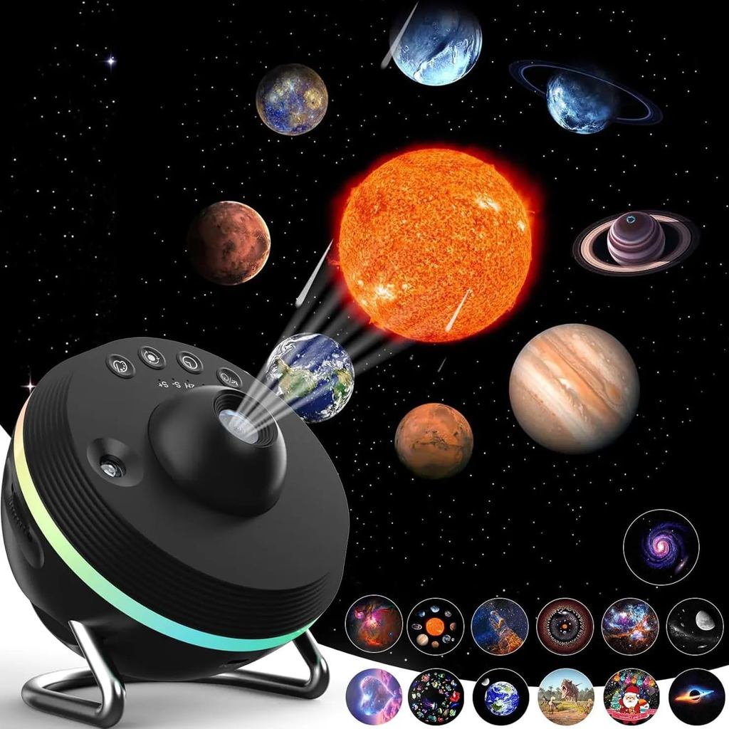 Galaxy Projector 13 in 1 HD Planetarium Projector Star Projector with Timer and Shooting Stars for K