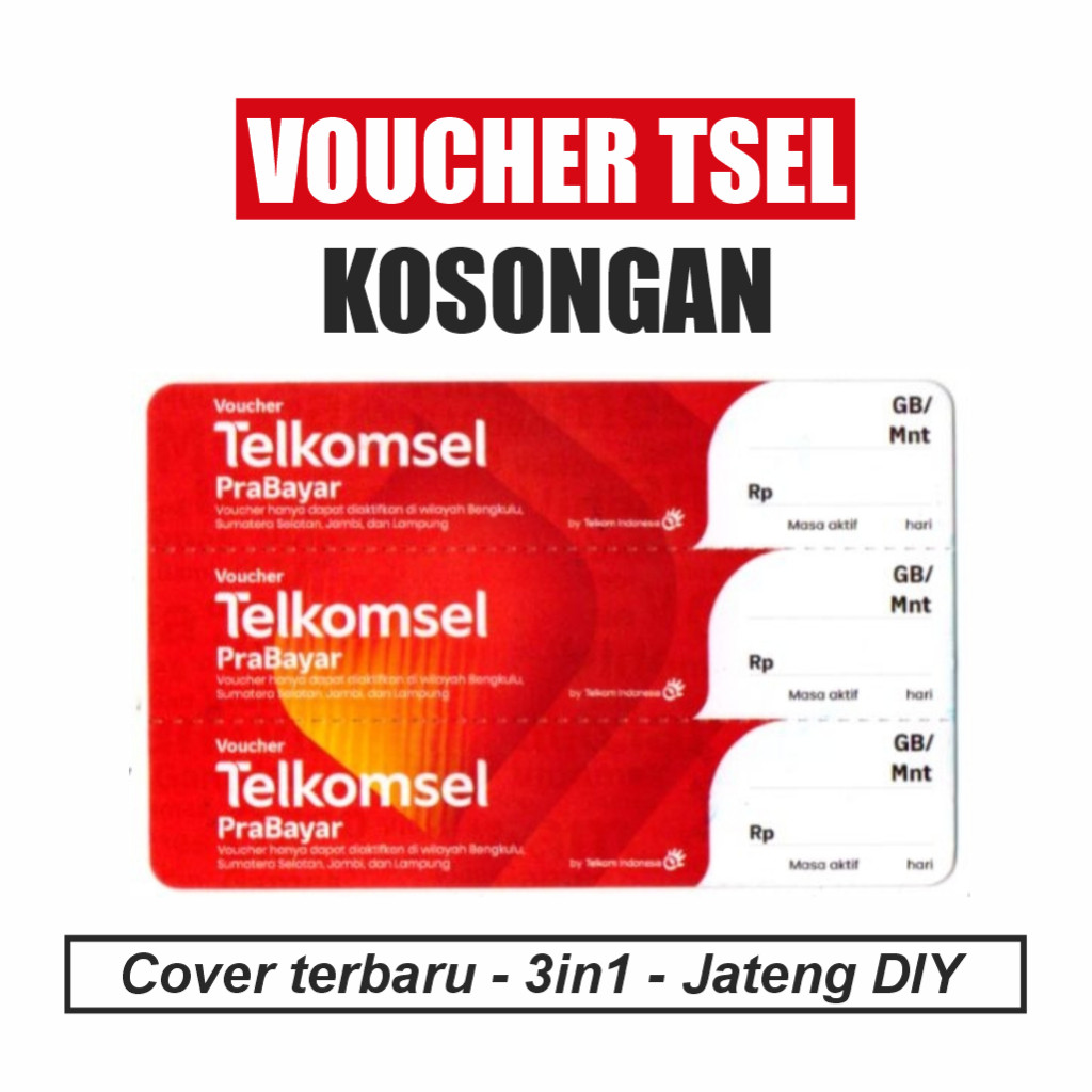 Voucher Kosong Telkomsel JATENG & DIY Exp JUNI 26