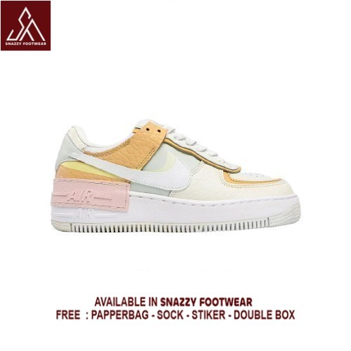 Sepatu Sneakers Nike Air Force 1 Shadow SE Spruce Aura 100% Original Unisex