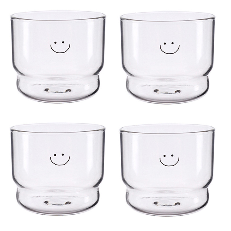 2/4pcs Transparent Glass Mousse Cup Set Pudding Cup Jelly Yogurt Mousse Dessert Cup Heat Resistant C