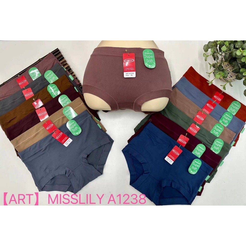 Celana Dalam Wanita Super Soft Misslily Cd Wanita Premium Quality Art A1238 Size L XL XXL
