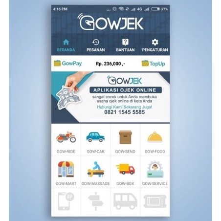 Aplikasi Ojek Online Source Code Android