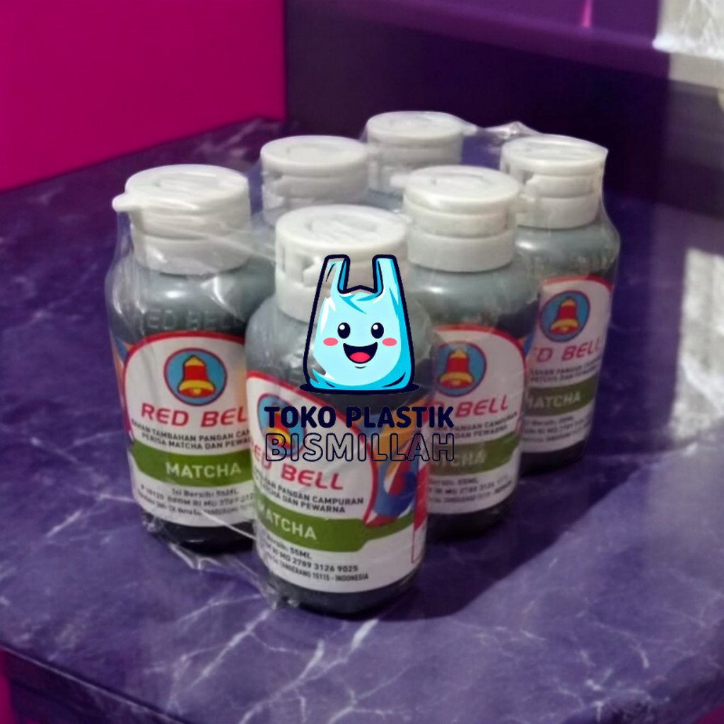 SEDANG DISKON !!! PERISA DAN PEWARNA MAKANAN [ RASA MATCHA ] REDBELL 55 ml TOKBIM