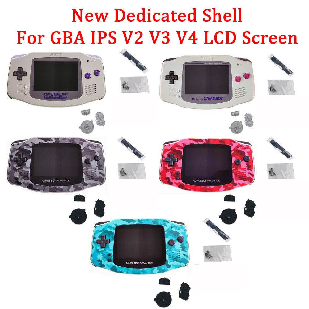SNES Shell for GBA IPS V2 V3 V4 LCD Screen Pre Cut Original Shell for GAMEBOY ADVANCE Shell Housing 