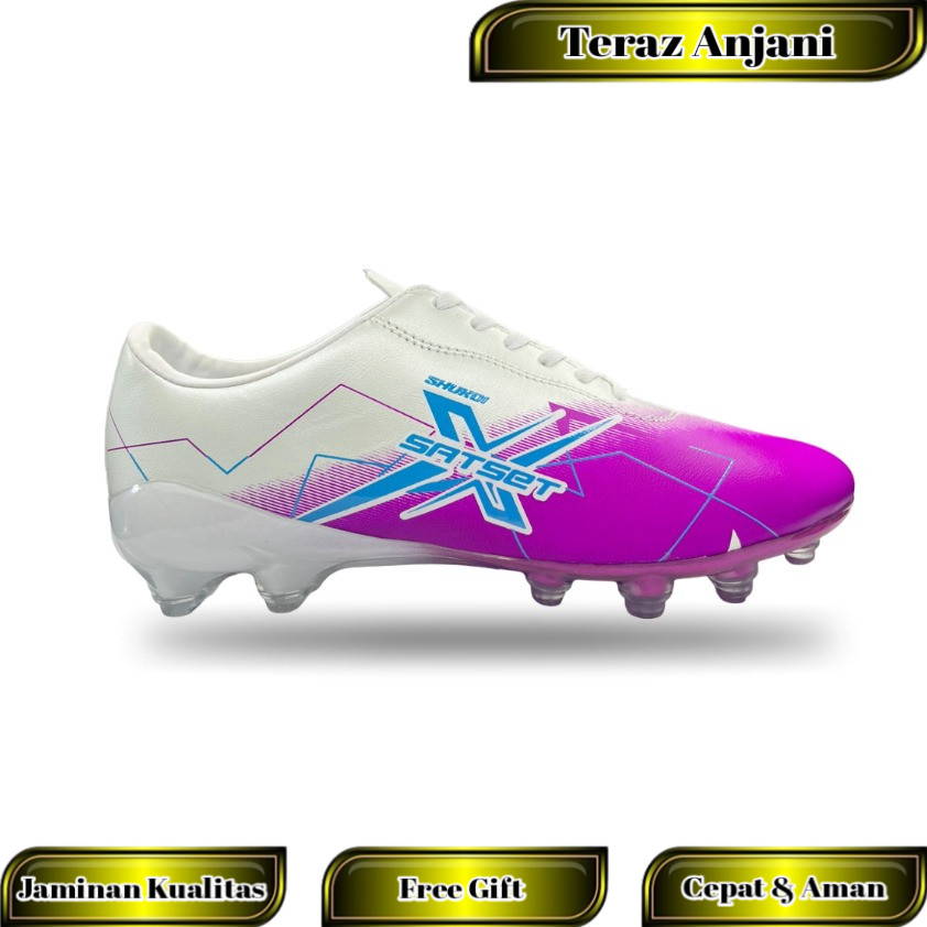 SEPATU BOLA ORIGINAL 100% SATSET X SEPAK BOLA PRIA JAGABAYA HITAM SPORT STATION SPATU OLAHRAGA