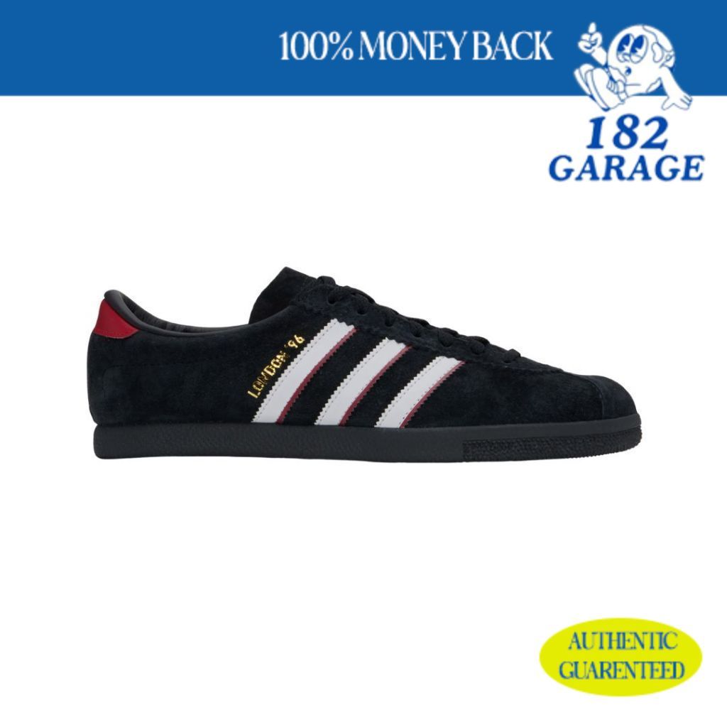 Sepatu Adidas City Series London ‘96 Core Black White Better Scarlet