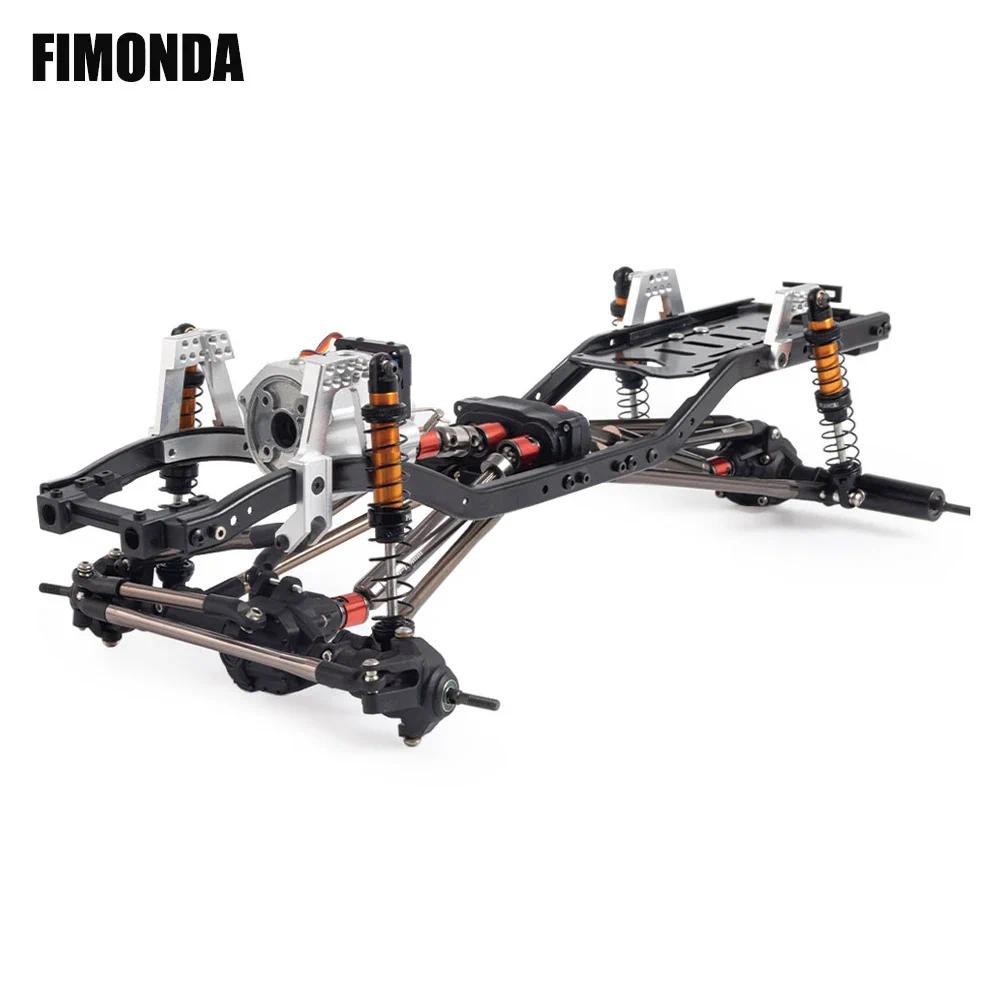 313mm Wheelbase Chassis Frame Set with 2 Speed Transmission Reversed Front Axle for 1/10 RC Crawler 