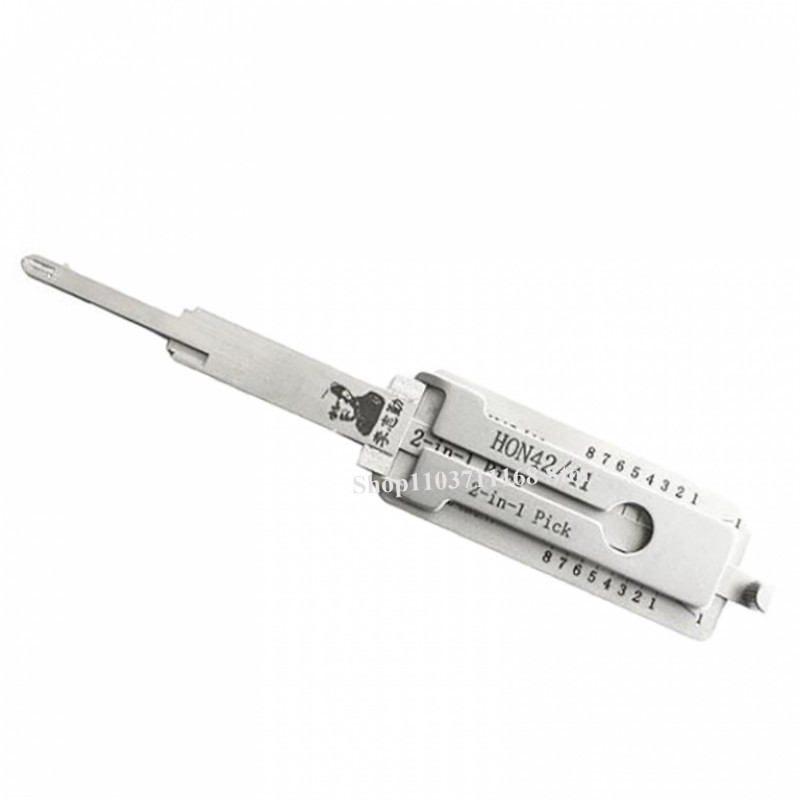 1PCS Tool Ganzua LISHI 2in1 for Honda Motorcycle Pickupdecoder HON4241 Locksmith Ganzua Kit Set Comp