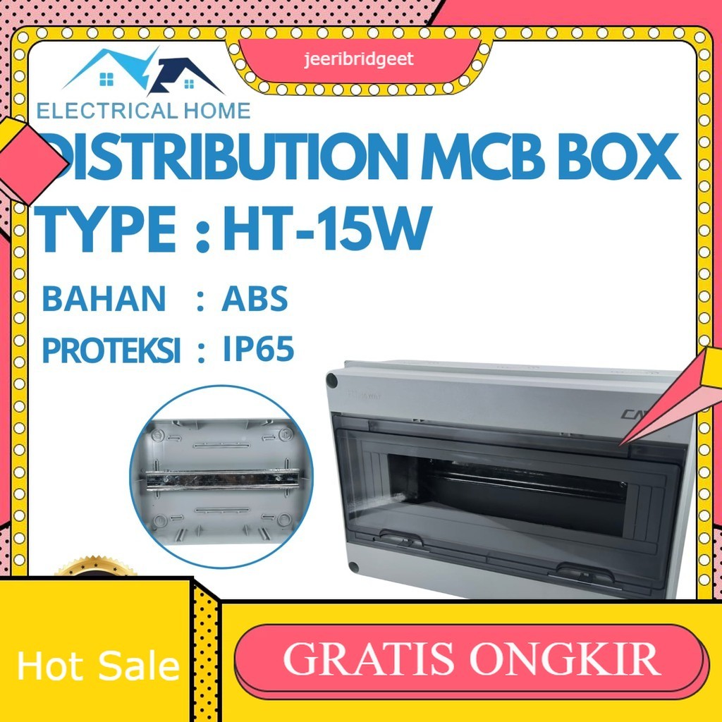 DISTRIBUTION MCB BOX  TYPE HT-15W WATERPROOF IP65