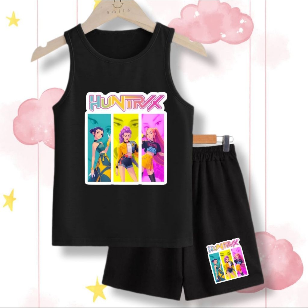 stelan singlet anak perempuan hunter 2-8 tahun