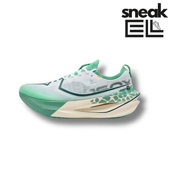 Xtep 160X 7.0 Pro Cream Green Original Sepatu Lari Pria/Running Shoes 975319110041-5