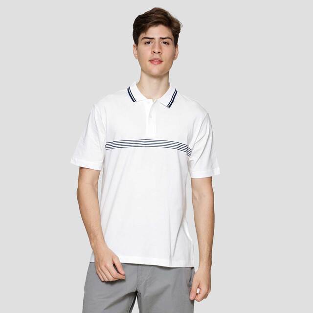Cole Stripe Hd Print On Chest Kaos Polo Pria 122375636