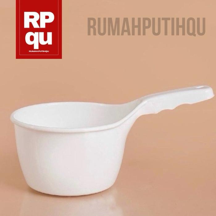 Gayung Mandi Plastik Warna Putih | Gayung Putih Estetik | Gayung Mandi