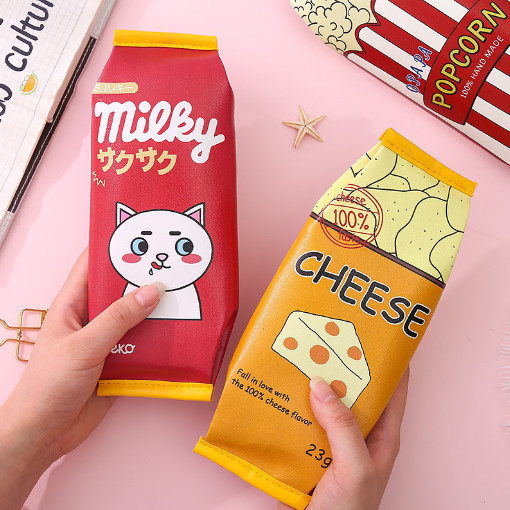 S5823 Kotak Pensil Anak Motif Snack / Kotak Pensil Anak Fashion Unik / Tempat Pensil Fashion Jepang 