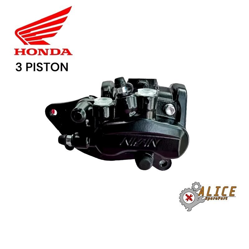 KALIPER CAKRAM 3 PISTON CALIPER REM TIGA PISTON PCX 150, 160 ADV 150,160  CBR , CB BISA PNP BEAT SCO