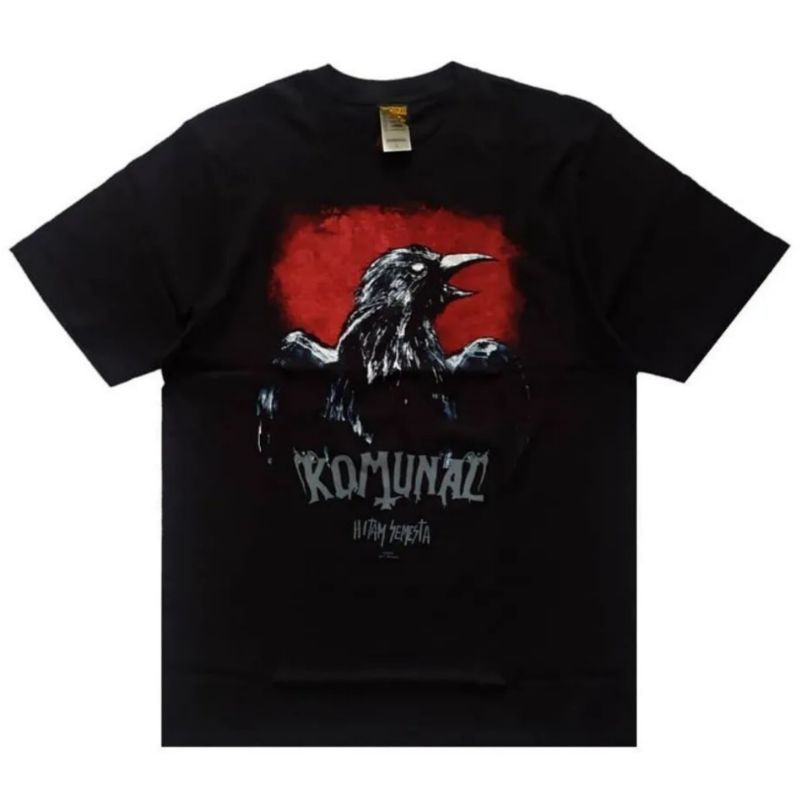 <Kaos Katun> Tshirt KOMUNAL - HITAM SEMESTA | Komunal Official Merchandise