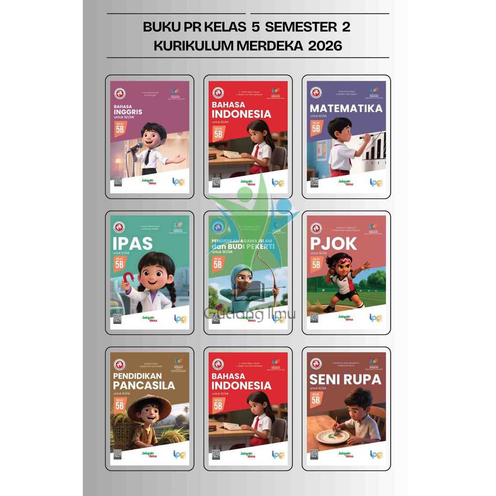 Buku Pr/Lks SD Kelas 5 Semester 1&2 Intan pariwara Tahun 2026