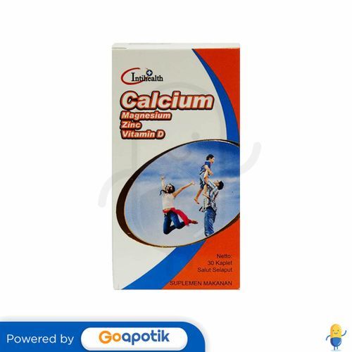 Intihealth Calcium Magnesium Zinc Vitamin D Botol 30 Kaplet