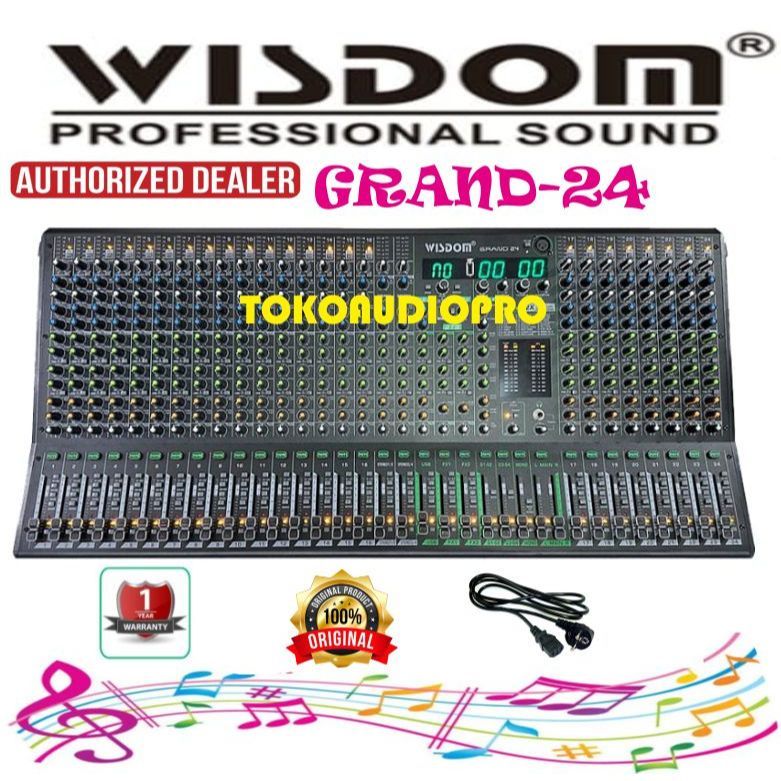 Wisdom Grand-24  24-Channel Mixer Audio Wisdom Grand24 Professional Mixer Audio