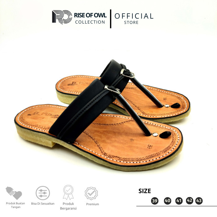 Sandal Kulit Tarumpah Asli Tasikmalaya Sol Karet Mentah