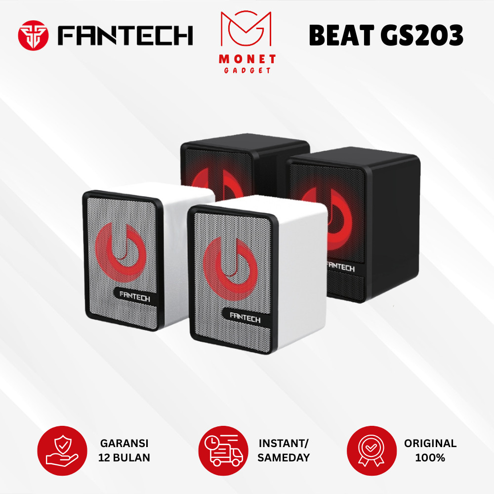Fantech BEAT GS203 Speaker Gaming Kecil Berbasis Kabel dengan Bass Kuat dan LED RGB Effect