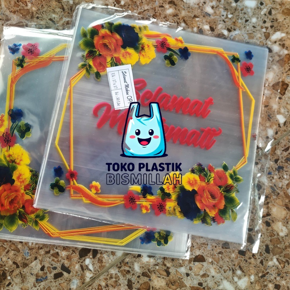 Plastik Selamat Makan, Ukuran 20 x 20 cm tokbim