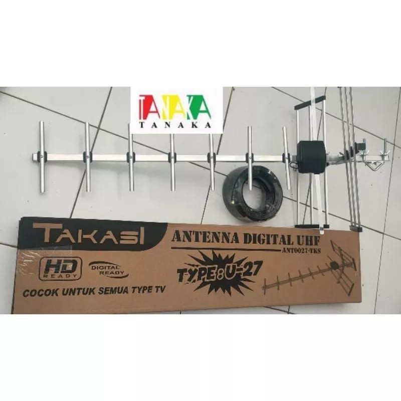 SL TANAKA ANTENA TV DIGITAL U-27+KABEL 15METER