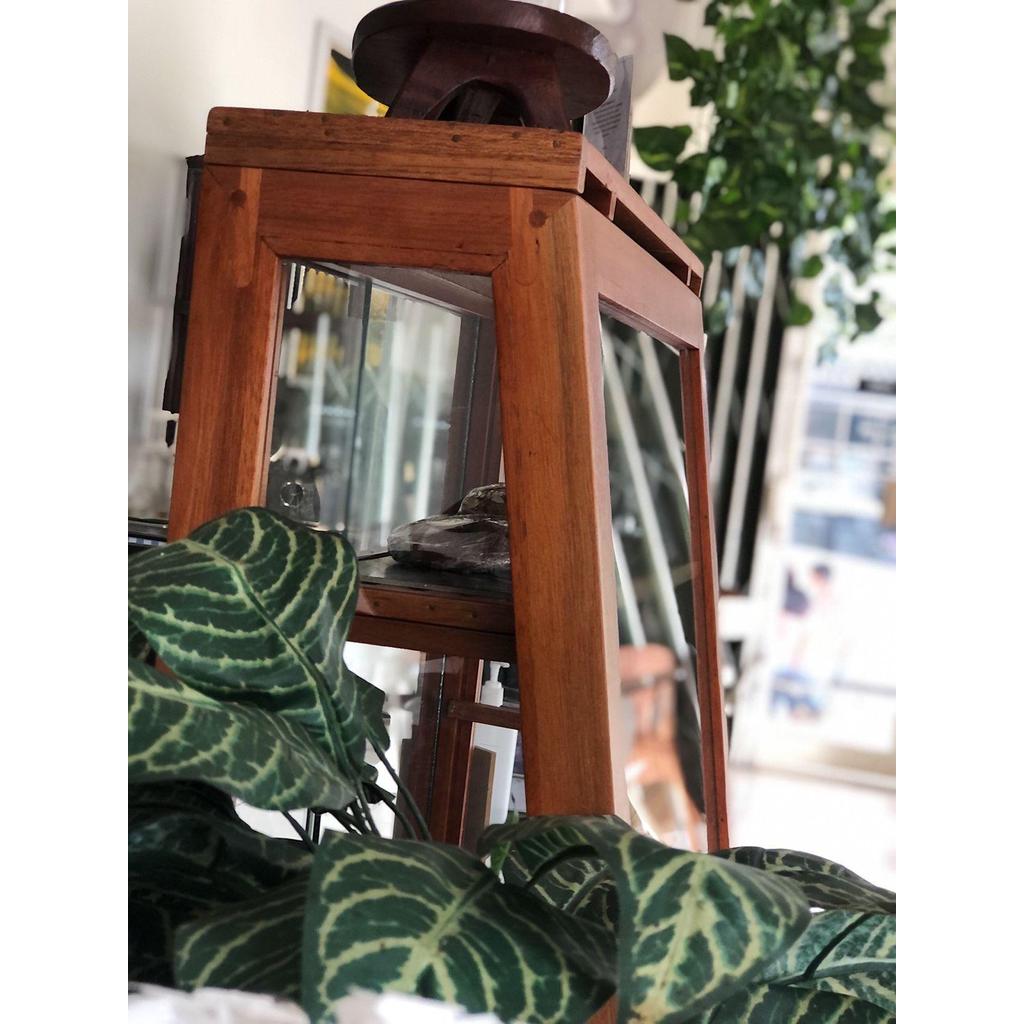 Rich Woodworks - Rak Mini Cafe Display Makanan Serbaguna Kayu Meranti 60 x 30 cm | Etalase Jualan