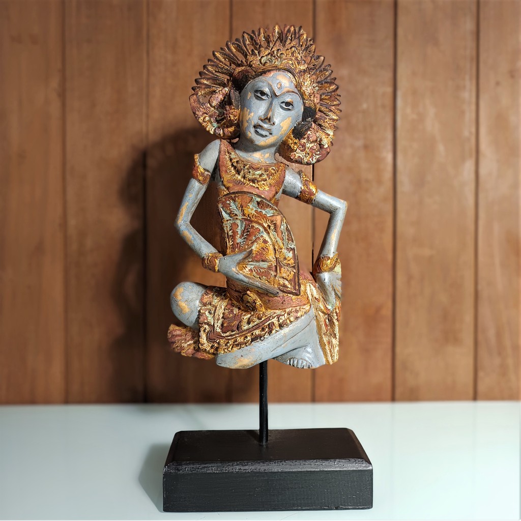 Patung Penari Bali Ukiran Kayu – Handmade Bali, Stand Display dekorasi rumah