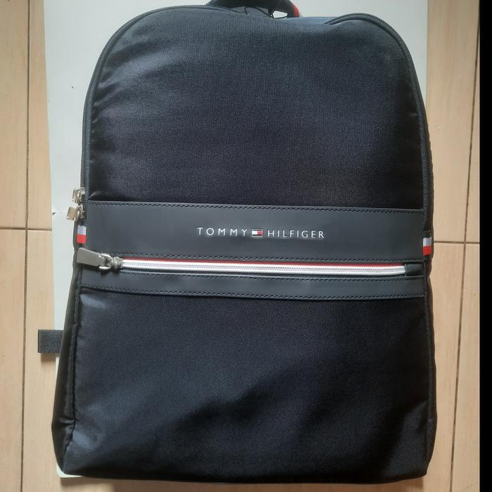 Terlaris Backpack Tas Ransel Laptop Cowok Cewek TOMMY HILFIGER Original - THG016
